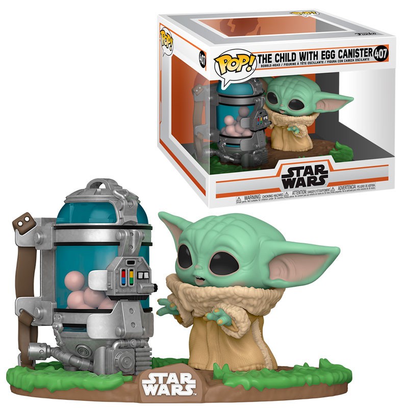 Figura Baby Yoda Funko POP Mandalorian Star Wars con sopa - TooGEEK